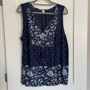 2/$14 Old Navy Tassel Tie Open Neck Tunic